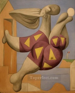 Bañista con pelota de playa 1932 cubista Pablo Picasso Pinturas al óleo